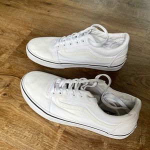 White Old Skool Vans